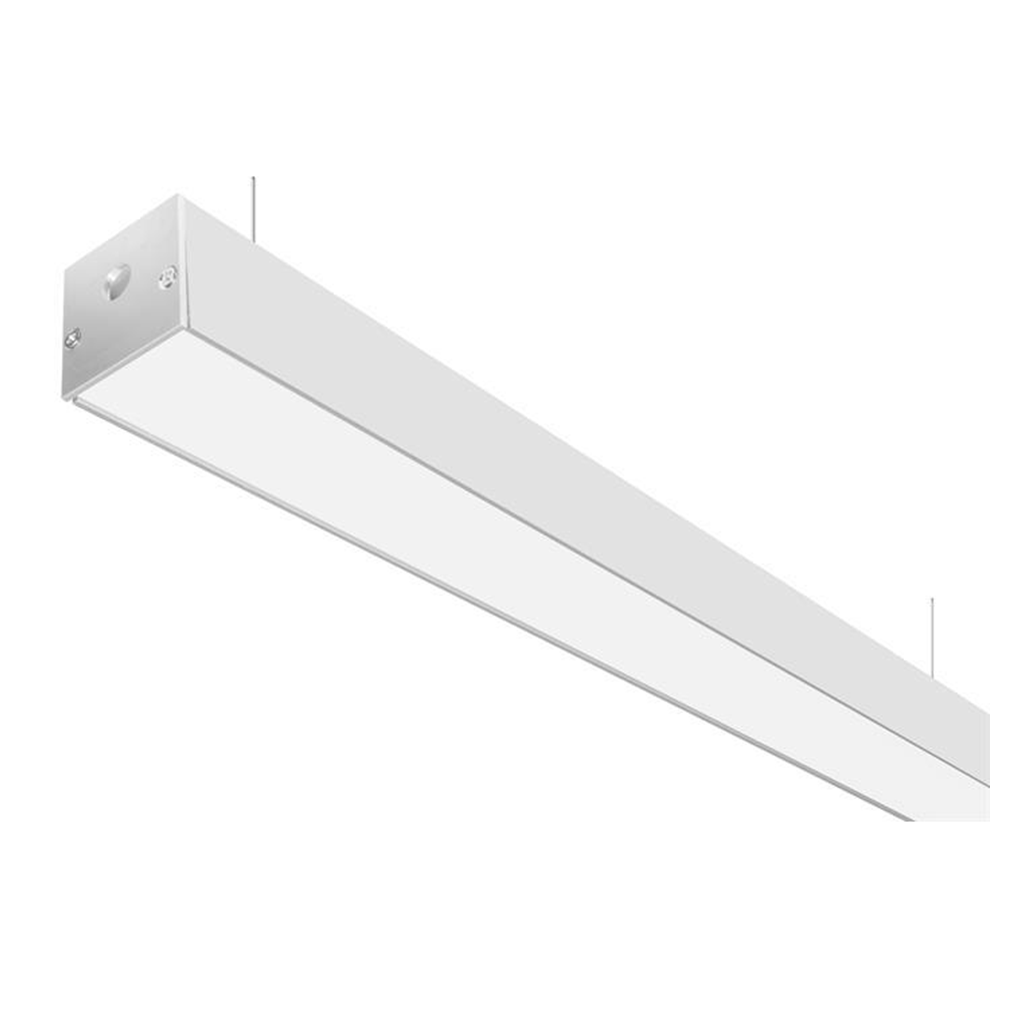 Kit perfil aluminio suspender difusor plano ILUPA3535KIT -L:2m A:3.5cm Al: 3.5cm- incluye difusor, tapas laterales y kit para de iLumileds