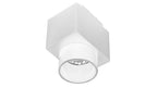 Luminario cuadrado con arillo antideslumbrante 6W 30° luz cálida (3000K) 48V cc para mini riel magnético de iLumileds