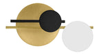 Luminario decorativo contemporaneo en efecto simétrico luz indirecta 14w luz cálida acabado dorado / negro / blanco de iLumileds
