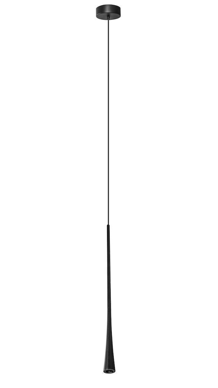 Luminario Lulia para suspender tipo flauta acabado negro cuerpo de 60cm 6w 18° luz cálida 100-240V de iLumileds