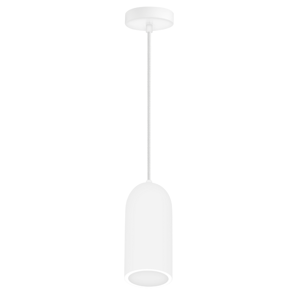 Luminario Pina Yeso suspender campana de yeso base E27 acabado blanco de iLumileds