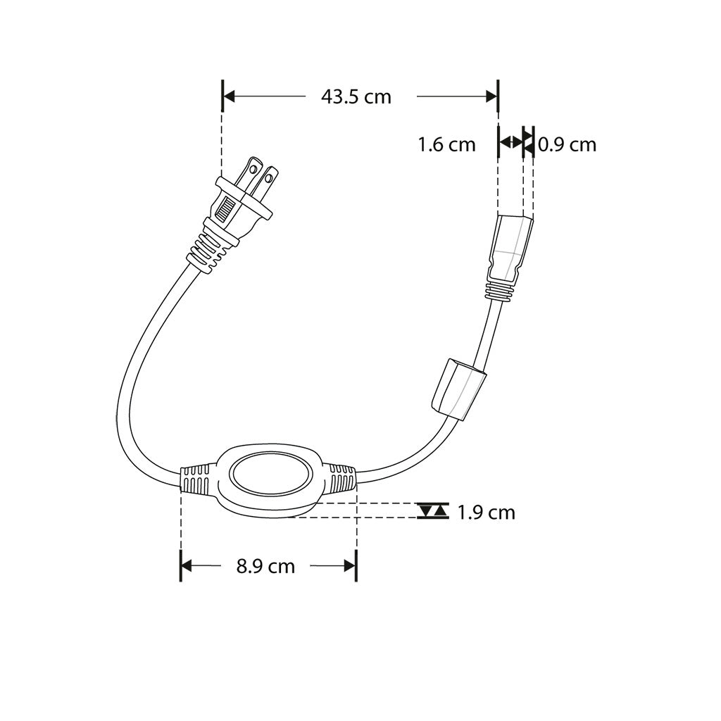 Conector de plástico para tira LED COB exterior máx 25 m de tira, 127V ca, protección IP20 de iLumileds
