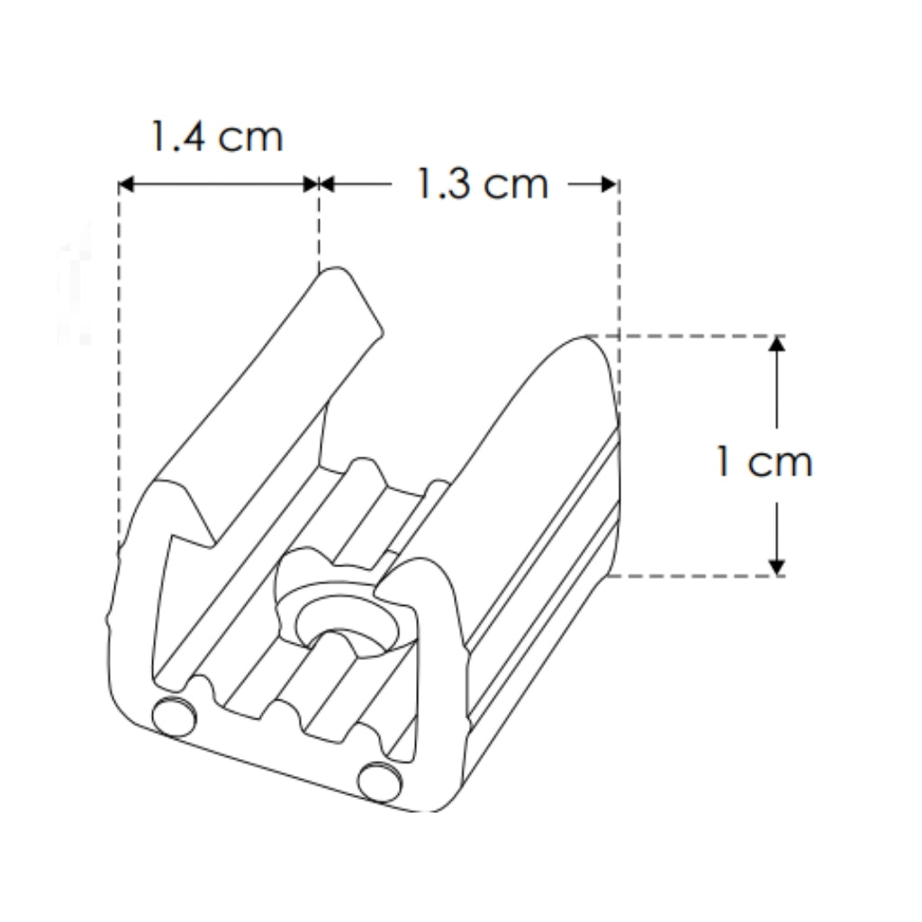 Grapa de PVC para tira, de LED AC de 9mm de iLumileds