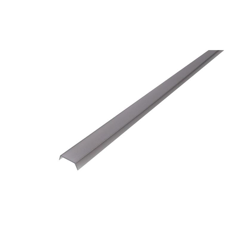 Mica difusa negra traslucida para perfil de aluminio negro DXAP01N, rectangular 2 m
