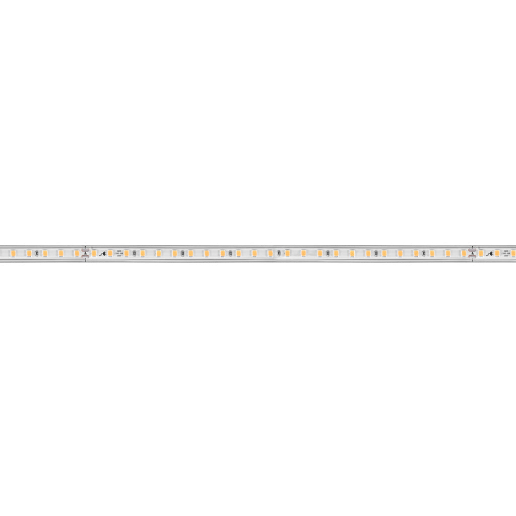 Tira LED 2835 NONWIRE 0.9cm de ancho 6W/m 127V rollo de 50m, con adhesivo, se puede montar en perfiles, atenuable para exteriores con chip de ultra-brillo opción en color de luz cortes cada 20cm de iLumileds