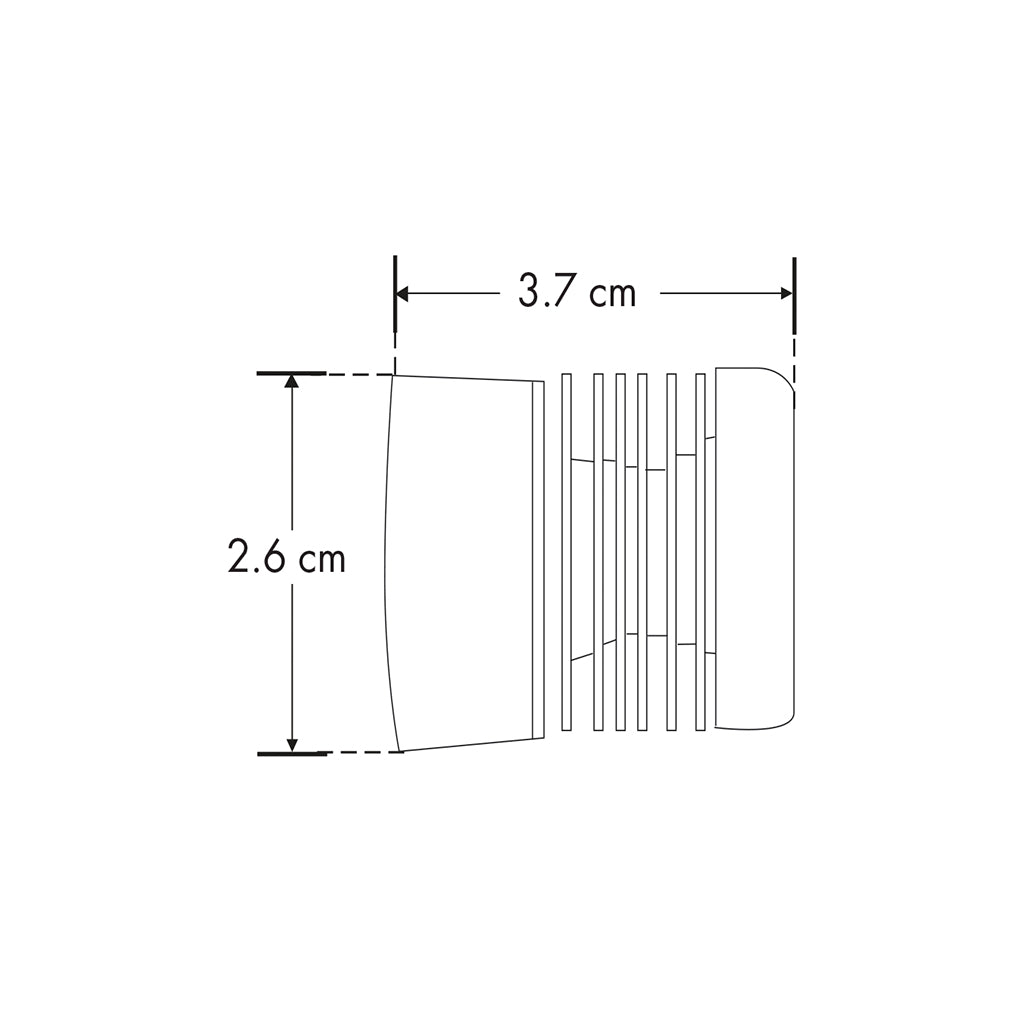 Luminario tipo cabezal cilíndrico 3W Neutro Cálido 60° para POSTE145HMZBD de iLumileds