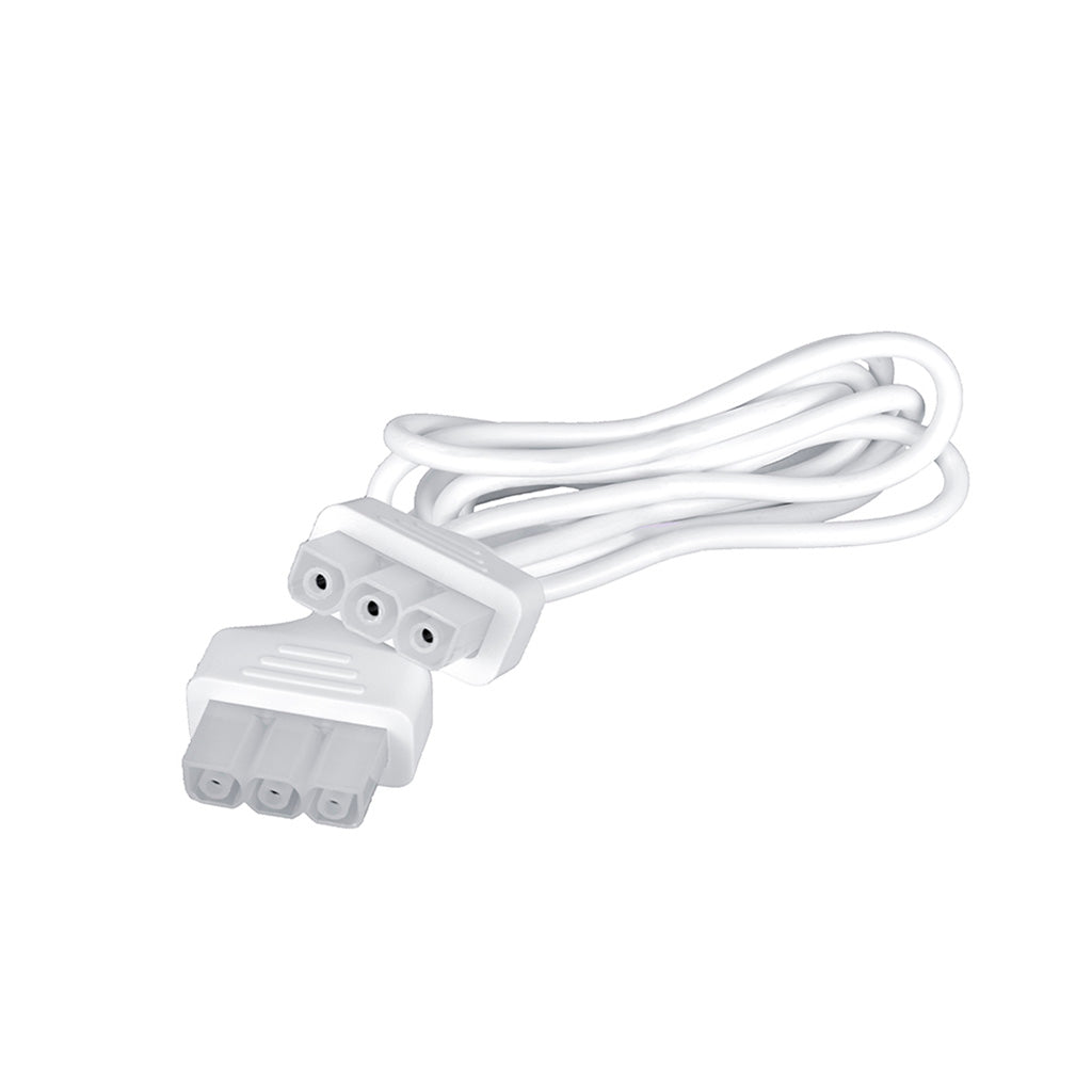 Conector macho - macho con 2 m de cable blanco para luminarios de la serie ILUINTG de iLumileds