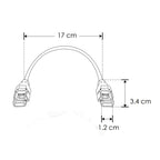 Cople rápido con 15cm de cable, para tiras de LED COB de 9mm de ancho, IP20 de iLumileds