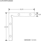 Conector 90° para perfiles de aluminio ILUPA2404CO y ILUPA2403CO incluye 4 tornillos de iLumileds (No se vende individual)
