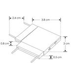 Kit de cople de 90° conexión horizontal mecánico y electrificado, para mini riel magnético ILUTMAGMINI30 de iLumileds