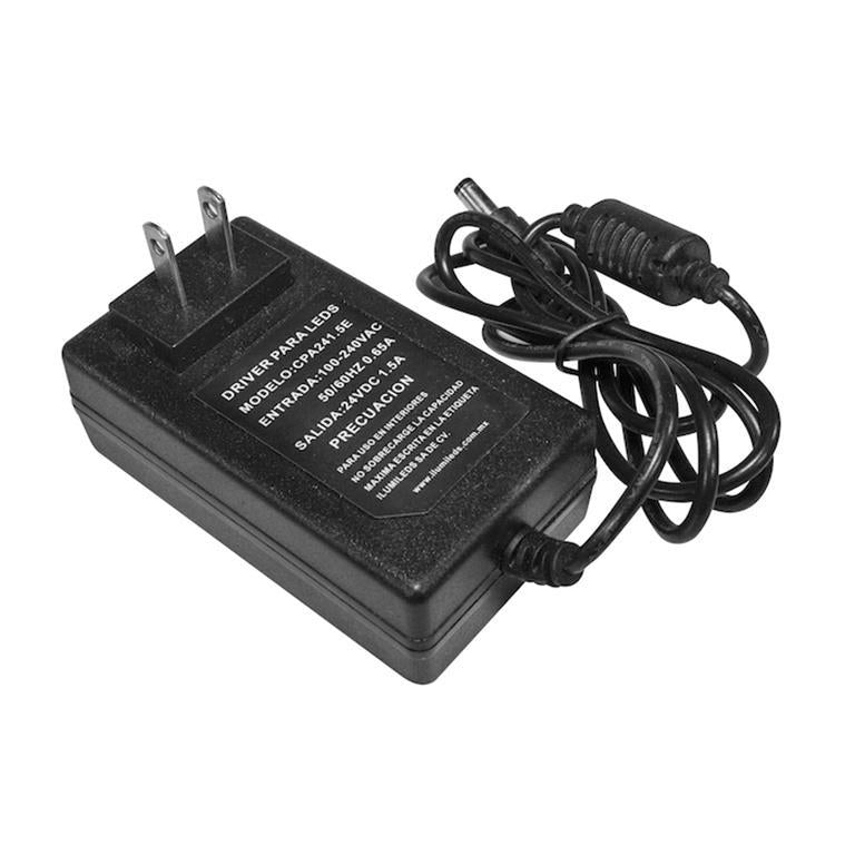Fuente de poder 36W (28.8W máx.) 24V cc entrada 100-240V ca para interiores de iLumileds