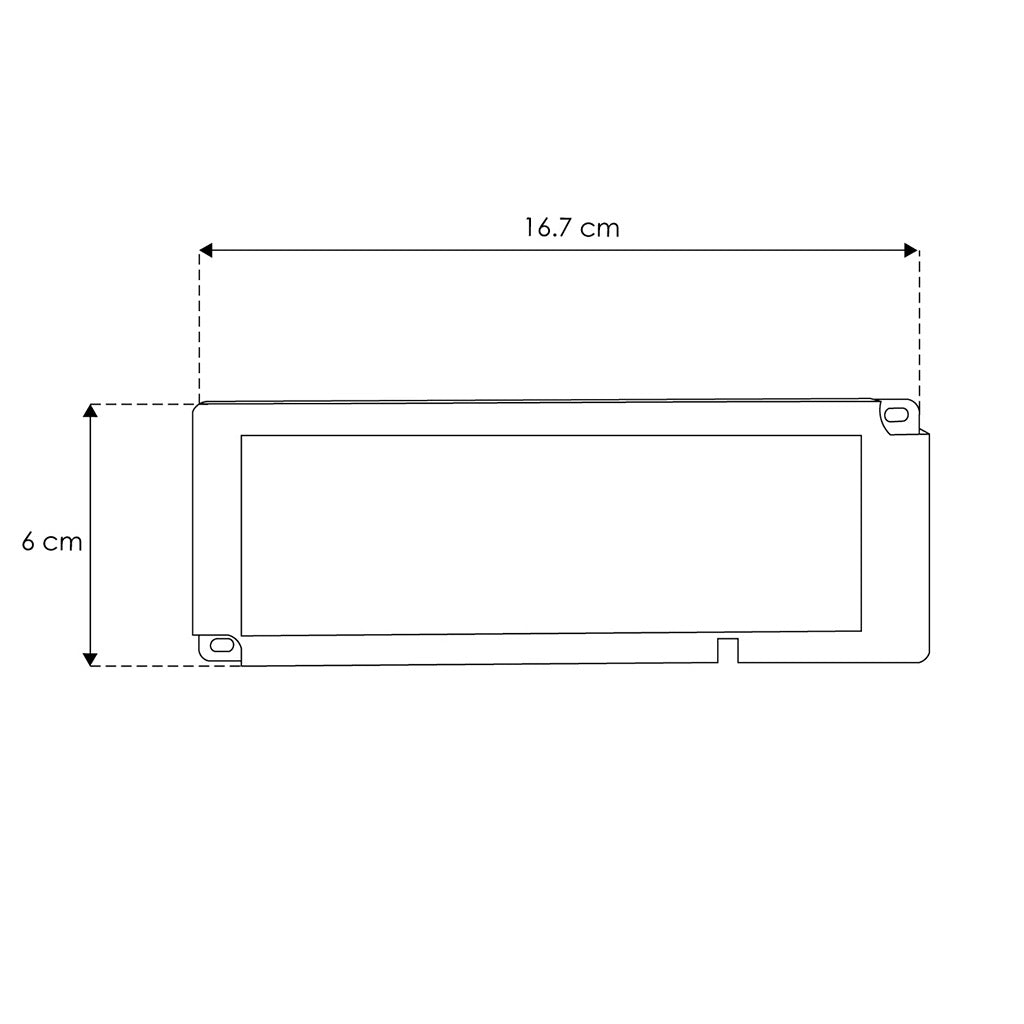 Fuente de alimentación conmutada 60W (48W máx) 24Vcc, para instalación en mobiliario, 100 - 240Vca, incluye cable de alimentación de 1m de largo con clavija de iLumileds
