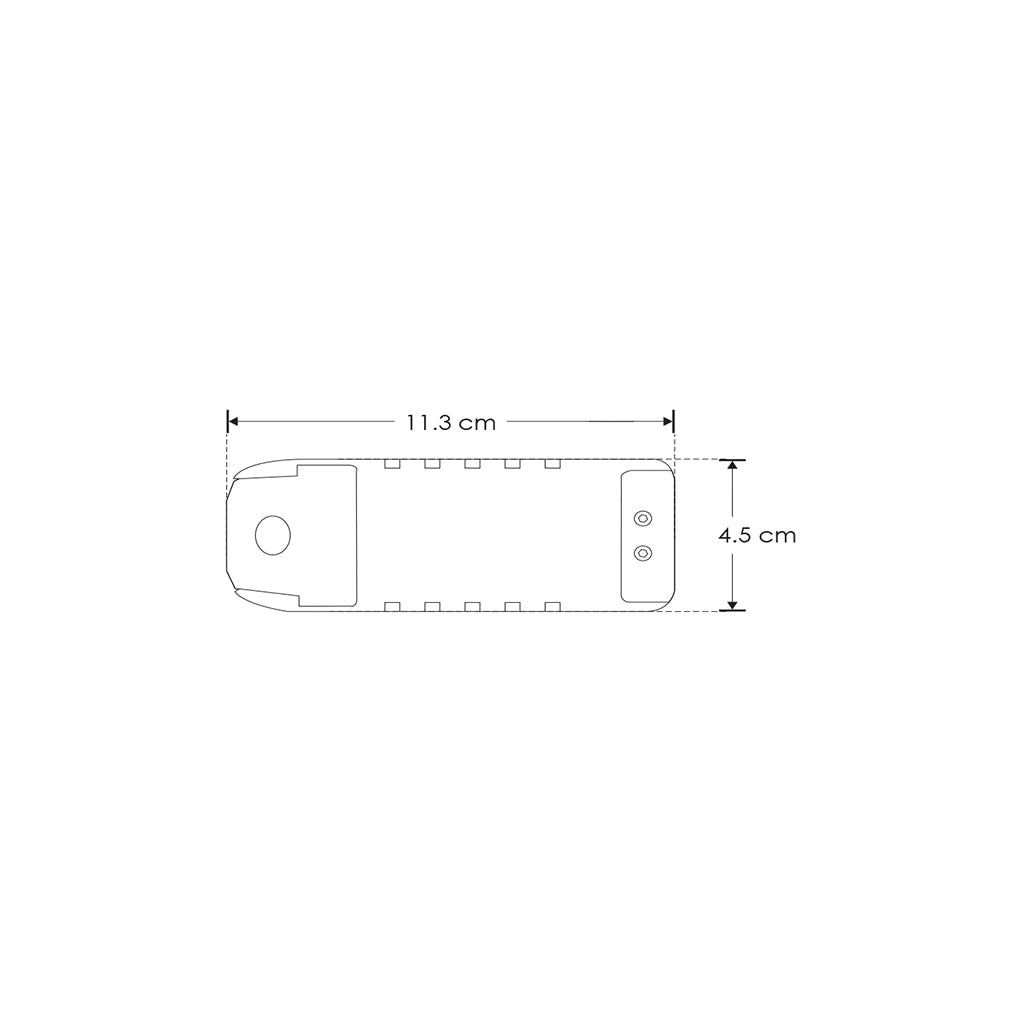 Driver para luminarios LED, atenuación TRIAC, 18W, entrada 90-140V ca salida 40-70V cc, 300mA, para interiores de iLumileds