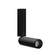 Proyector cilíndrico 5W ángulo de salida ajustable 10 a 50°,  cuerpo de 20cm, luz cálida (3000K) opción acabado negro o blanco de línea Europea iLumileds