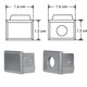 Kit de 2 tapas laterales para perfil de aluminio DXAP01 de plástico de iLumileds (No se vende individual)