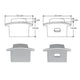 Kit de 2 tapas laterales para perfil de aluminio DXAP02 de plástico de iLumileds (No se vende individual)