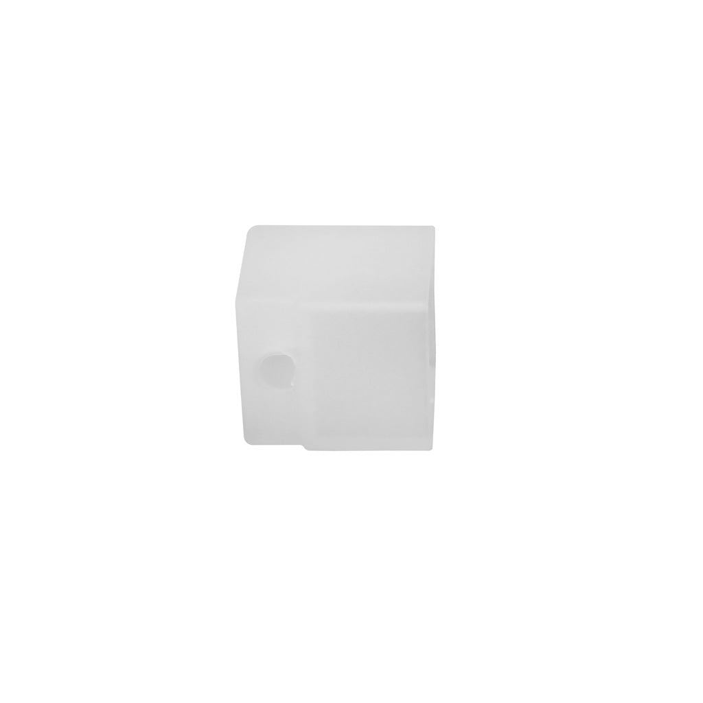 Terminación con agujero inferior para tiras led modelos LA283548WW30X45, LA283548W30X45, LA283548WW30 y LA283548W30, de silicón de iLumileds