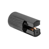 Tapa final acabado negro para micro track magnético, incluye conector para fuente de poder de iLumileds