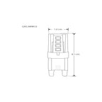Foco tipo cacahuate 2.5W 110-127V opciones color de luz base G9 de iLumileds