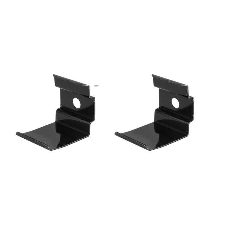 Kit de 2 grapas negras de sujeción para perfil de aluminio PA1616N (No se vende individual)