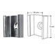 Kit de 2 grapas negras de sujeción para perfil de aluminio DXAP02N, de metal (No se vende individual)