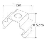 Kit de 2 grapas de sujeción acabado negro para perfil de aluminio ILUPA07N de iLumileds