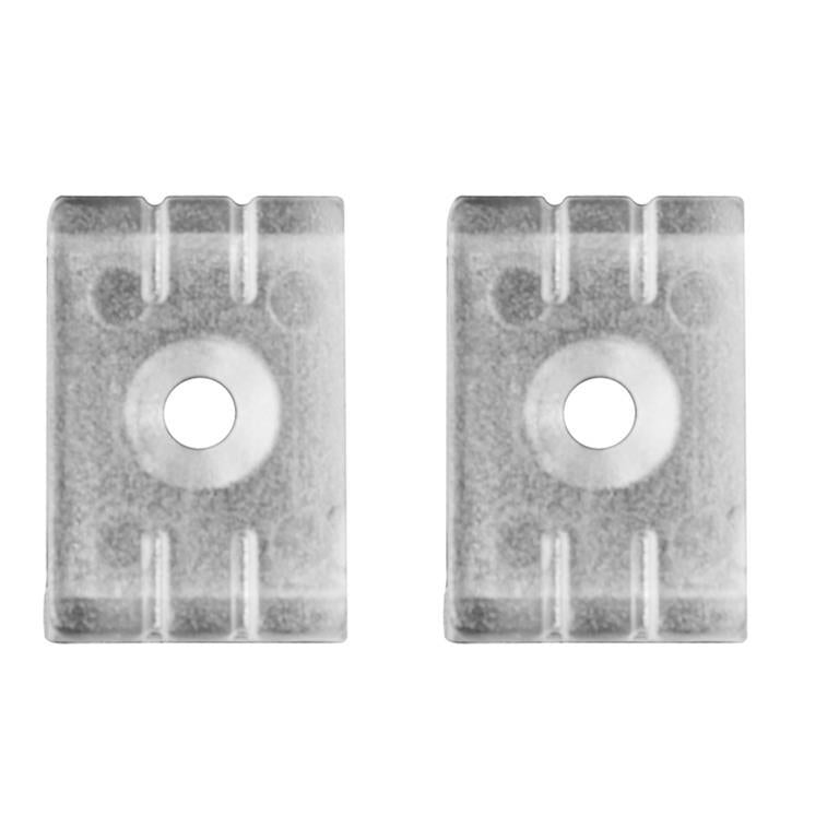 Kit de 2 Grapas de sujeción de plástico para perfil de aluminio ILUPA1205 (No se vende individual)