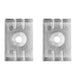 Kit de 2 Grapas de sujeción de plástico para perfil de aluminio ILUPA1205 (No se vende individual)