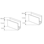 Kit de 2 grapas de sujeción para tiras de LED modelos LA2835168270612, LA2835168NW0612 de iLumileds