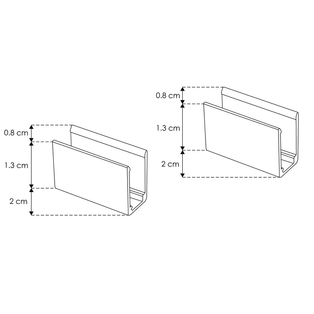Kit de 2 grapas de sujeción para tiras de LED modelos LA2835168270612, LA2835168NW0612 de iLumileds