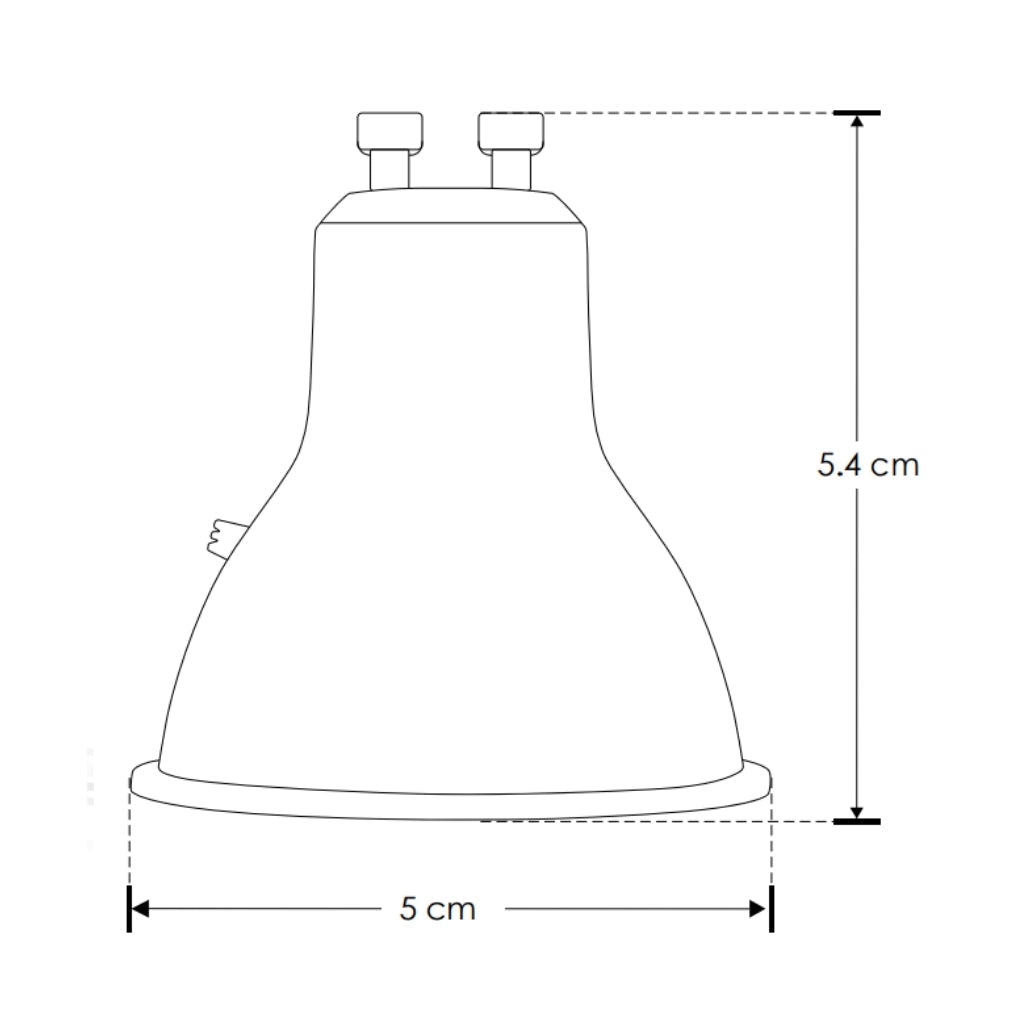 Foco MR16 6W 38° color de luz seleccionable mediante switch (cálido - 3000K / neutro - 4000K / frío 5500K), base GU10 de iLumileds