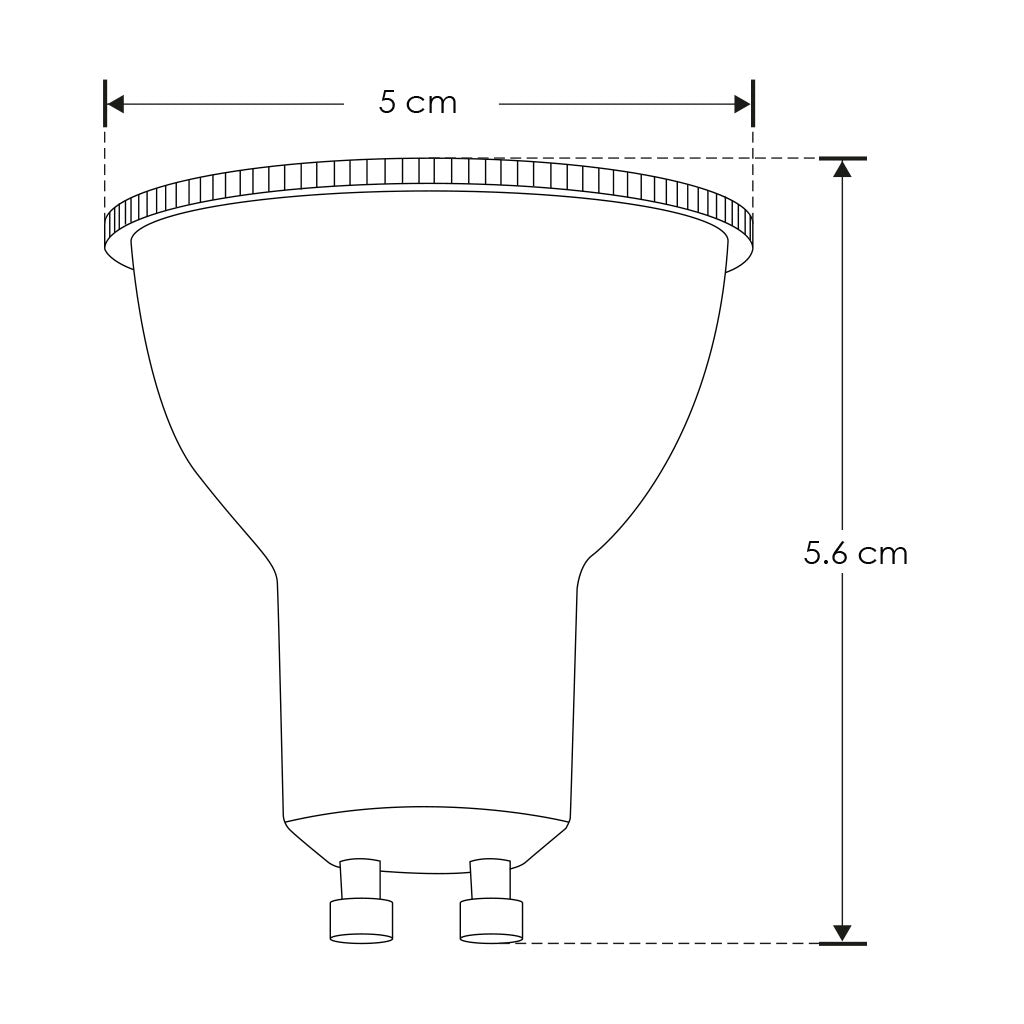 Lámpara MR16 7W GU10 ángulo de salida ajustable de 38° a 60° luz cálida (3000K) o fría (6500K) 85-265V de iLumileds