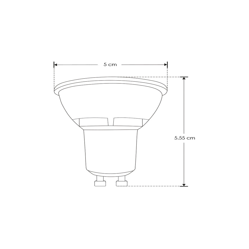 MR16 LED 7W 38° 90-130V base GU10 opción color de luz cálido / neutro / frío marca iLumileds
