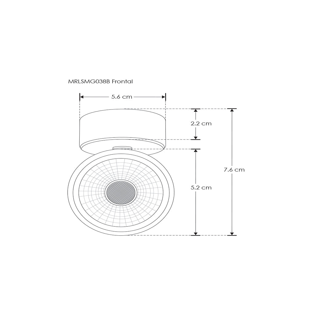 Proyector para sobreponer para lámpara MR16 LED GU10 de iLumileds (No incluye foco)