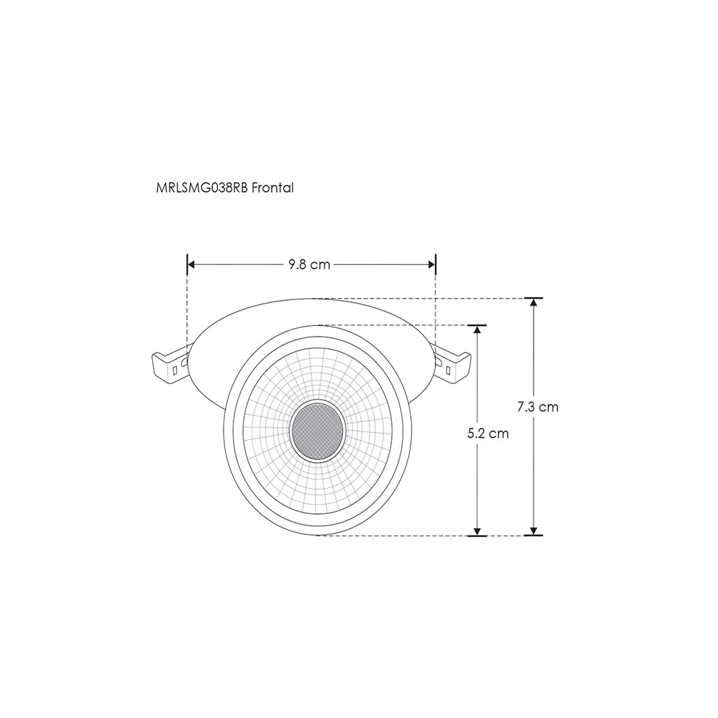 Proyector para empotrar para lámpara MR16 LED GU10 de iLumileds