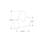 Luminario moderno para sobreponer en muro fabricado en acero para lámpara MR16 GU10 de iLumileds