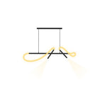 Luminario LLuscá suspender neón 2x13W + spots dirigibles 2x3W 45° luz cálida (3000K), suspensión ajustable 0-120cm de línea Europea iLumileds