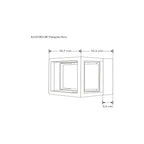 Luminario tipo cubo para muro 6W luz cálida de iLumileds
