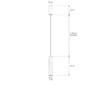 Luminario LuLi hexagonal acabado negro 20cm 5W 24° luz cálida (3000K), suspensión ajustable 0-200cm de línea Europea iLumileds