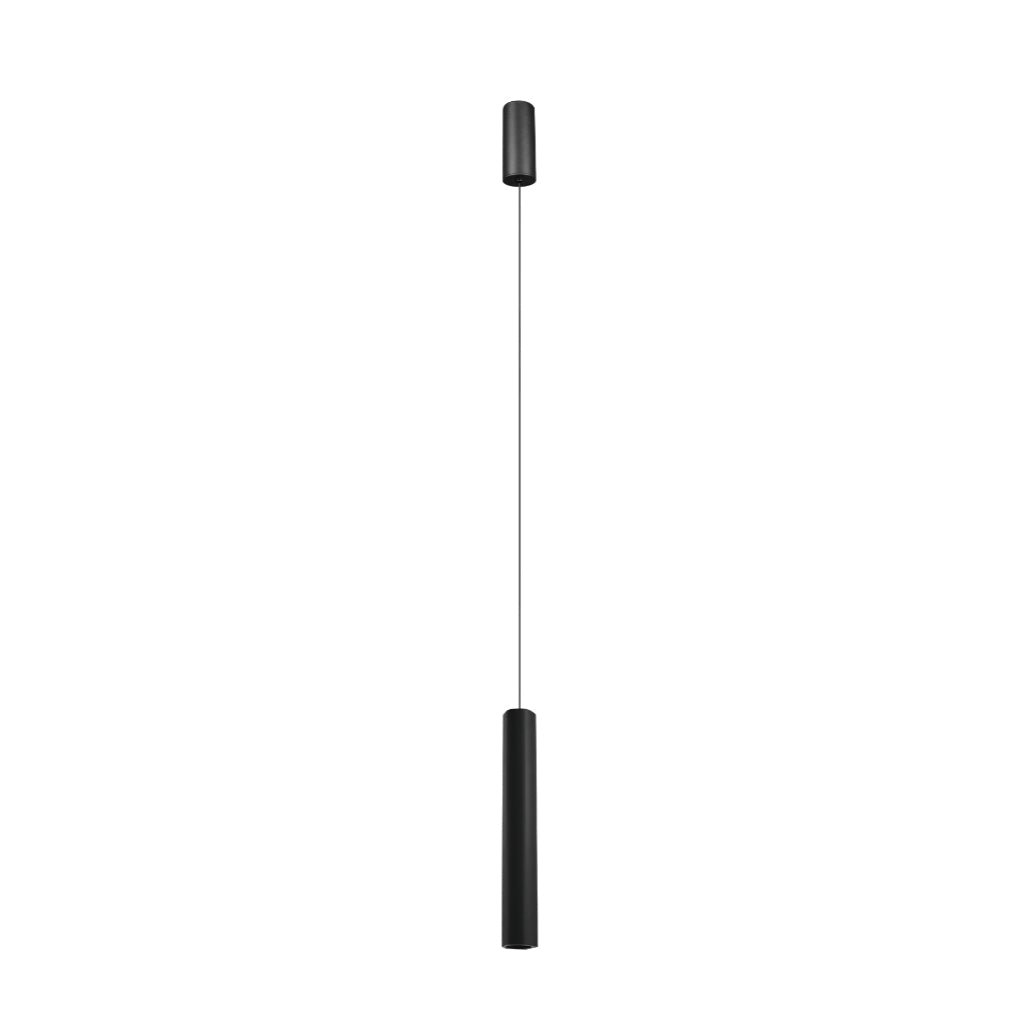 Luminario LuLi hexagonal acabado negro 40cm 5W 24° luz cálida (3000K), suspensión ajustable 0-200cm de línea Europea iLumileds