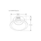 Downlight profundo circular dirigible para MR16 fabricado en aluminio, incluye conectar GU5.3 de iLumileds