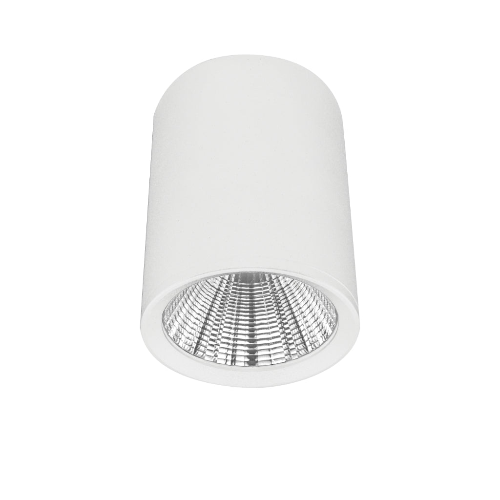 Luminario cilíndrico 10cm 7W 38° para sobreponer color de luz neutro cálido de iLumileds