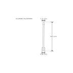 Luminario lineal fijo para muro 90cm base alta (7cm) 15w color de luz neturo cálido de iLumileds