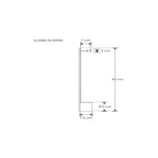 Luminario lineal fijo para muro 90cm base alta (7cm) 15w color de luz neturo cálido de iLumileds