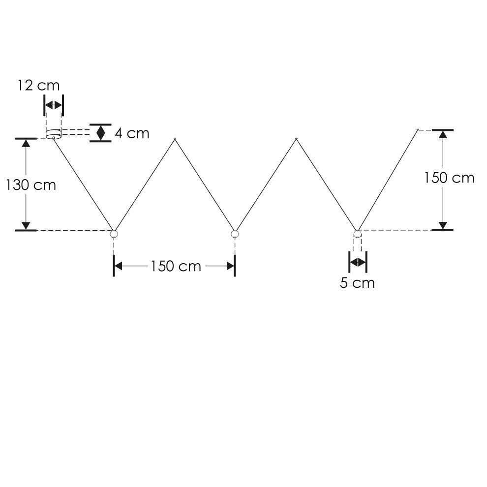 Luminario Persea Tri para suspender con 3 cuerpos esféricos 12w 38° luz cálida 100-240V de iLumileds