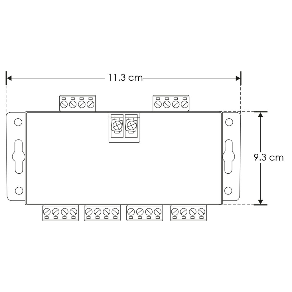 Amplificador para Tira de LED tipo Pixel 70W por canal 24Vcc de iLumileds