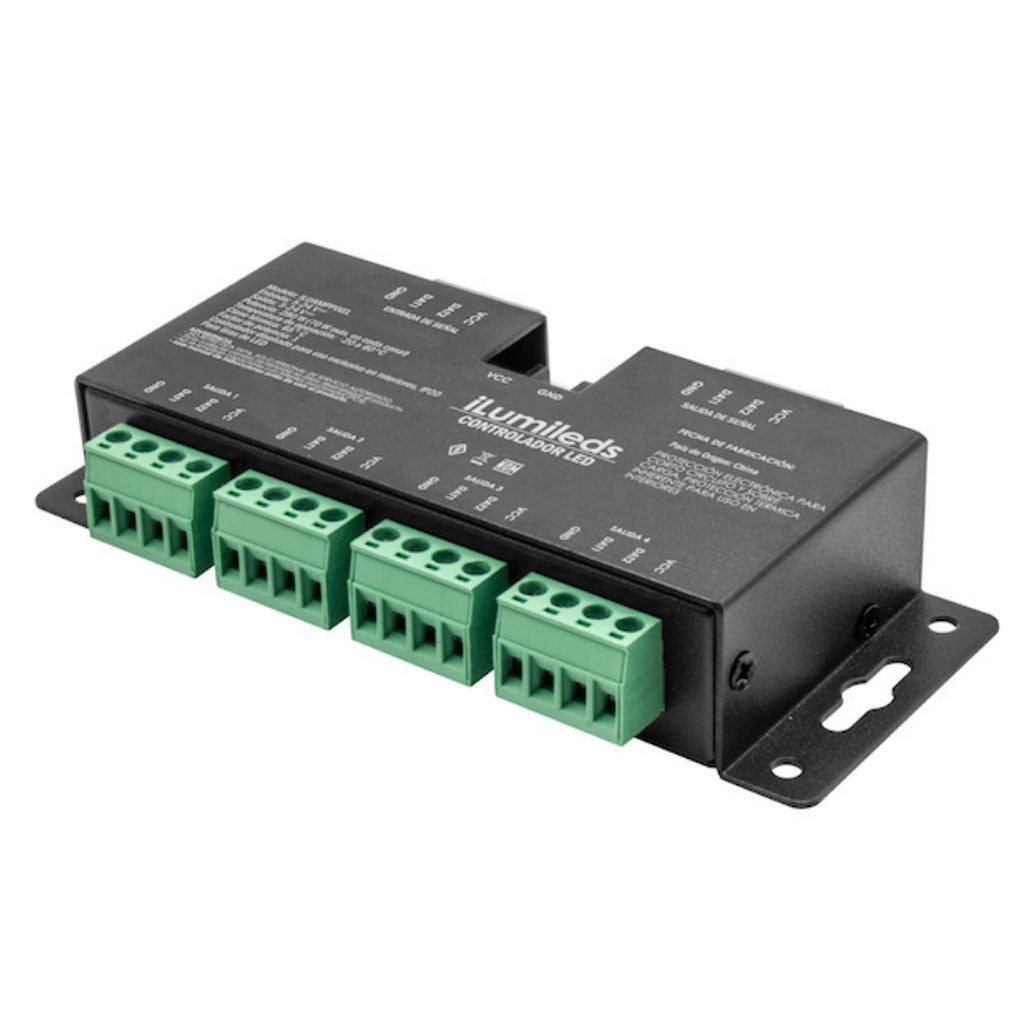Amplificador para Tira de LED tipo Pixel 70W por canal 24Vcc de iLumileds