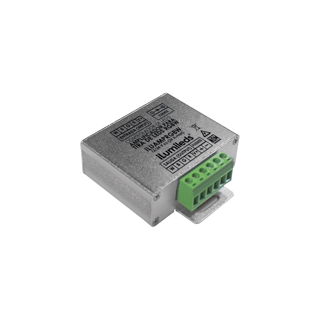 Amplificador de señal para tira LED RGBW, 288W/12Vcc - 576 W/24Vcc de iLumileds