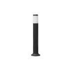 Bolardo acabado negro 70 cm fabricado en policarbonato con base E27 IP54 de iLumileds