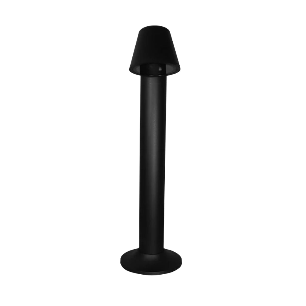 Bolardo de policarbonato negro 61cm, para foco  MR16 GU10 (no incluido) de iLumileds